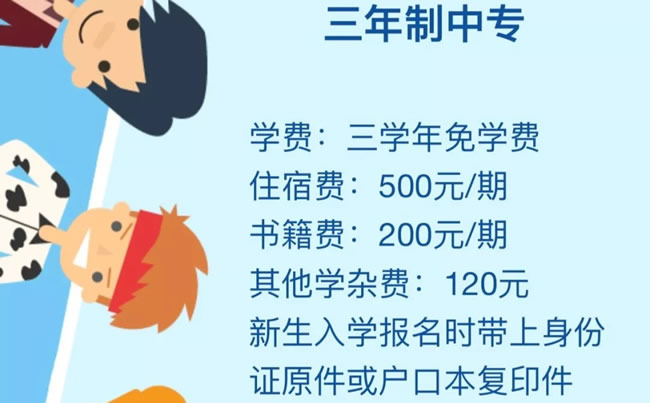 2018年四川省绵阳财经学校收费标准