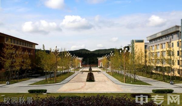 四川护理职业学院校园秋景